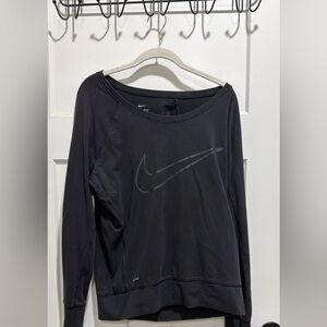 Nike Women's Black Crew Neck Sweater